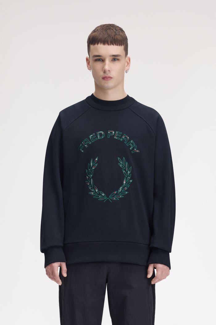 Tartan Appliqué Sweatshirt