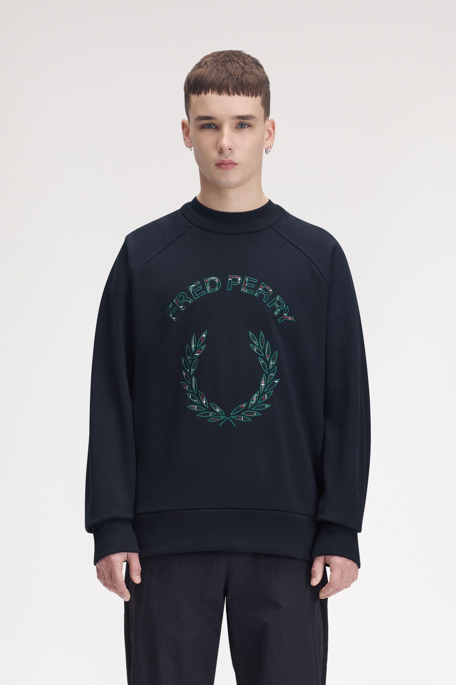 Tartan Appliqué Sweatshirt