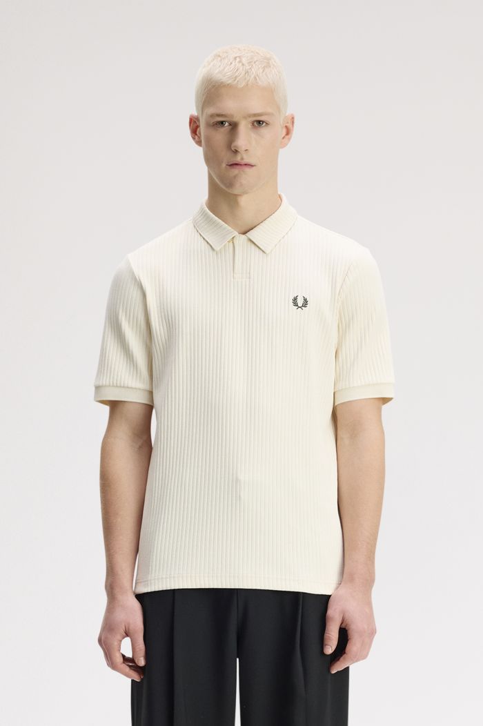 Ribbed Polo Shirt
