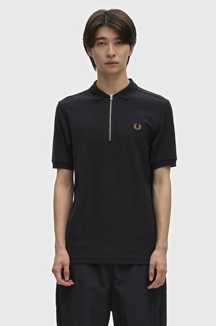 Crepe Piqué Polo Shirt