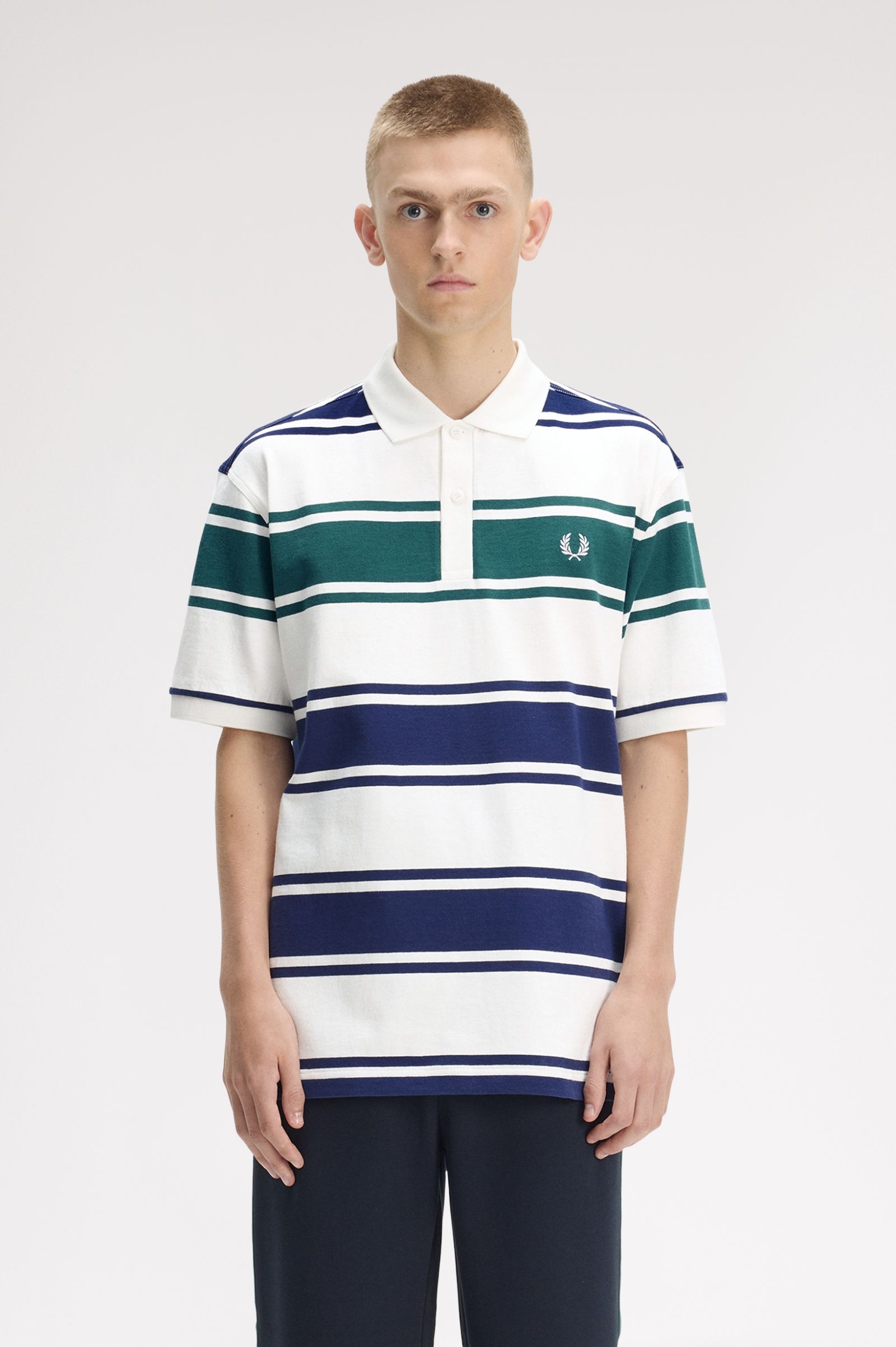 Relaxed Striped Polo Shirt